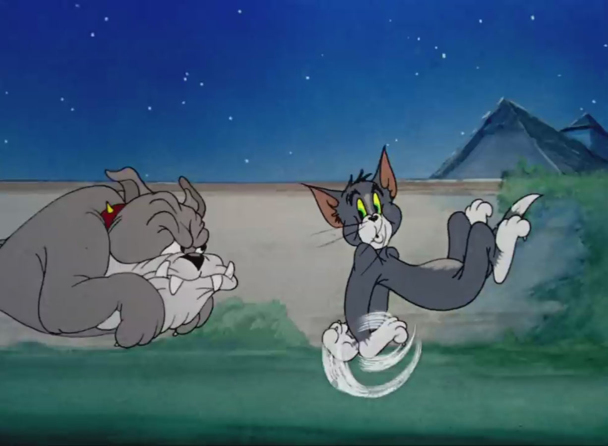 Tom & Jerry Chasing Reactions.